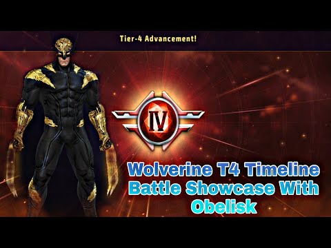 Wolverine T4 Timeline Battle Showcase With Obelisk - Marvel Future Fight