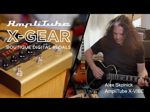 Alex Skolnick plays IK Multimedia's AmpliTube X-VIBE guitar pedal - modulation pedal demo