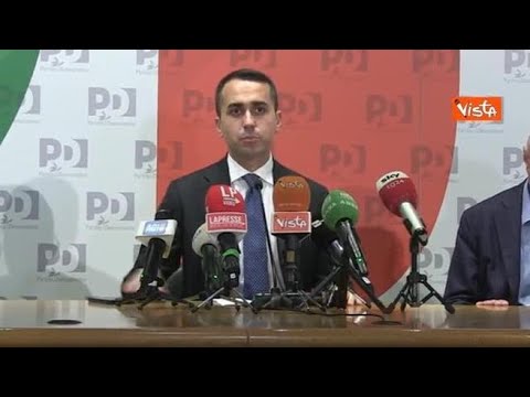 Di Maio: «Oggi sigliamo importante intesa con Partito Democratico per collegi uninominali»