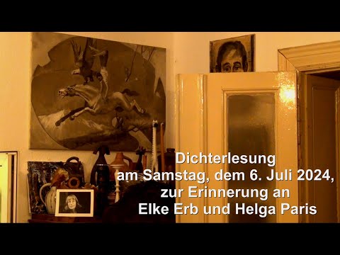 Erinnerung an Elke Erb und Helga Paris