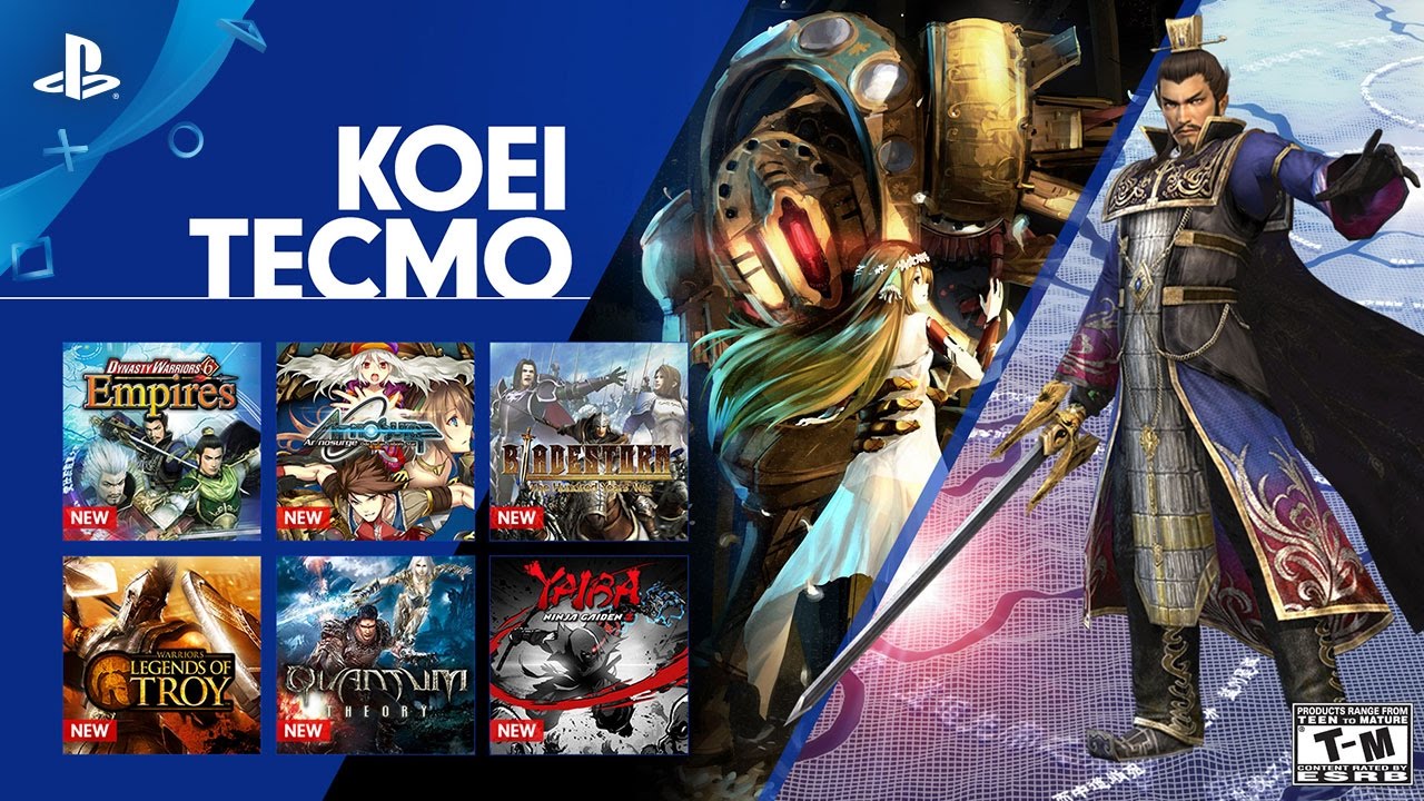 PS Now: 12 New Koei Tecmo Games Available Today