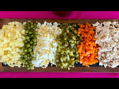 Russian Salad | Olivier Salad Recipe /Olivier Russian Potato Salad /Как ПриготовитьСалат Оливье