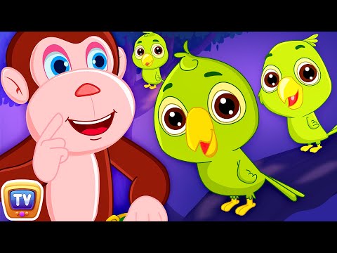 The Clever Monkey who saved the Parrots - ChuChu TV Storytime Good Habits Bedtime Stories for Kids