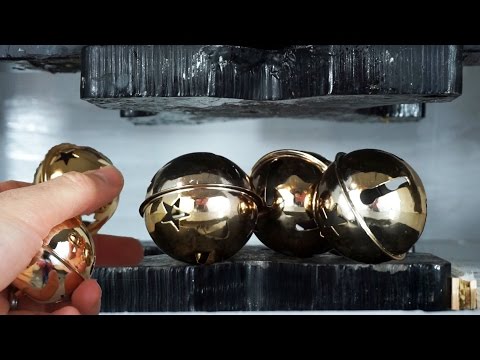 Bells Crushed Flat With A Hydraulic Press Video