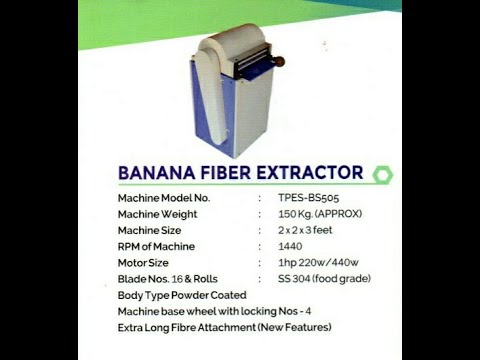 Banana Fibre Extractor