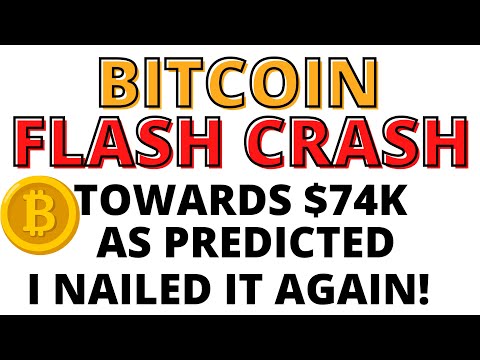 Bitcoin Flash CRASH Towards $74K as Predicted - The Doctor of Pump & Dump Right Again About BTC