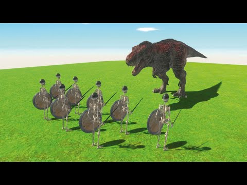 T-REX VS SKELETON WARRIORS - ARBS - Animal Revolt Battle Simulator