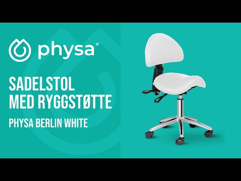 video - Sadelstol med ryggstøtte - 550 - 690 mm - 150 kg - Fiolett