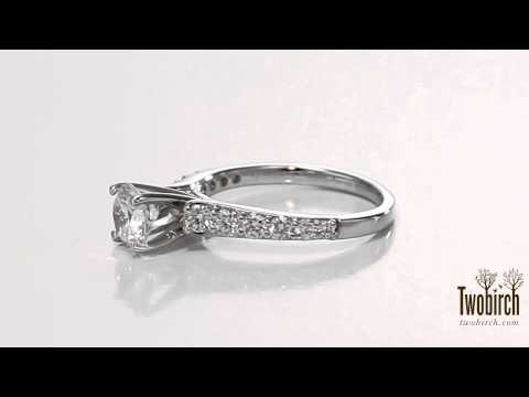 1.7 Ct. Round Graduated Engagement Ring - TwoBirch - TB-ENG-221-WG-JL