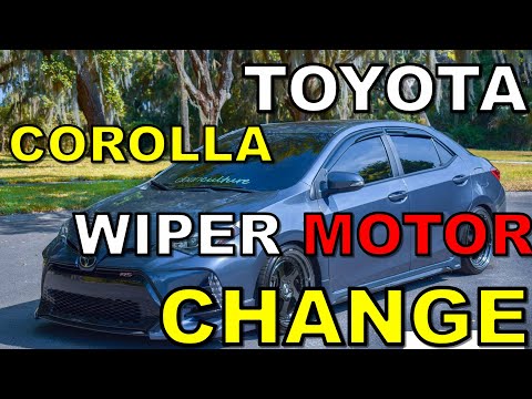 TOYOTA COROLLA WIPER MOTOR CHANGE #diy