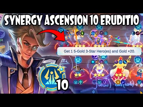 BUG ERUDITIO CAN GET 99 STACKS 2X IN ONE GAME !! UNLIMITED 3 STAR !! MAGIC CHESS GO GO BEST SYNERGY