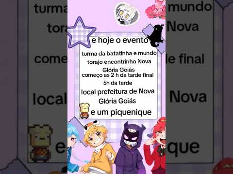 encontrinho turma da batatinha e mundo torajo Nova Glória Goiás #turmadabatatinha #mundotorajo