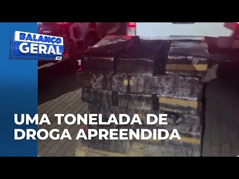 Perseguição policial termina com apreensão de mais de uma tonelada de droga e prisão de suspeito