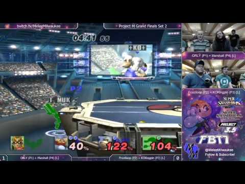 FBT7 - ORLY (P1) + Marshall (P4) vs Frootloop (P2) + KOKingpin (P3) - Project M Grand Finals Set 2