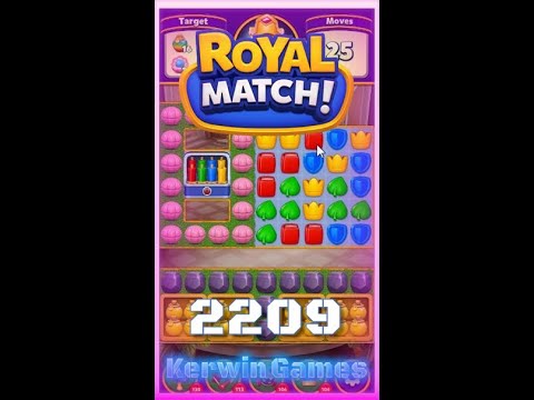 Royal Match Level 2209 - Super Hard Level - No Boosters Gameplay