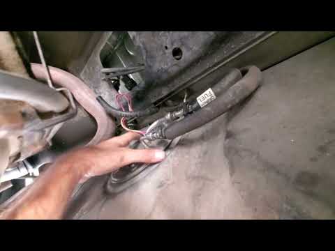 Fuel pump removal in car. Crown Victoria, Town car, and Grand Marquis