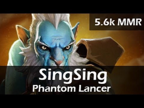 878: SingSing as Phantom Lancer Safelane(D) ft. Tucker, Snith - 5.6k MMR Ranked DOTA 2 Gameplay VOD