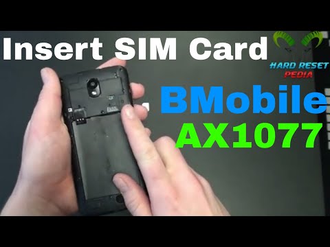 BMobile AX1077 Insert The SIM Card