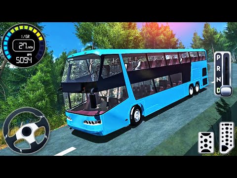 Real Hill Coach Bus Simulator - Offroad Bus Driving 3D - Android GamePlay