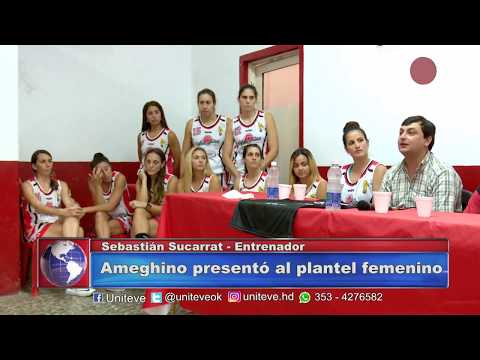 Ameghino presentó a su plantel femenino