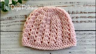 How to Crochet Preemie Baby Hat. Easy Crochet Tutorial