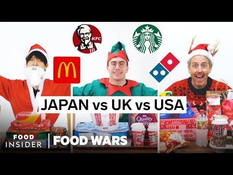 US vs UK vs Japan Christmas Edition | Food Wars