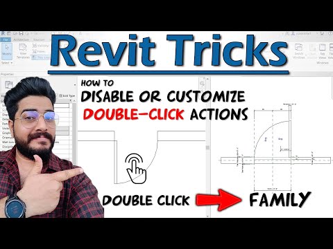 REVIT Tricks || Disable or Customize Double Click Actions in Revit Revit Hacks}