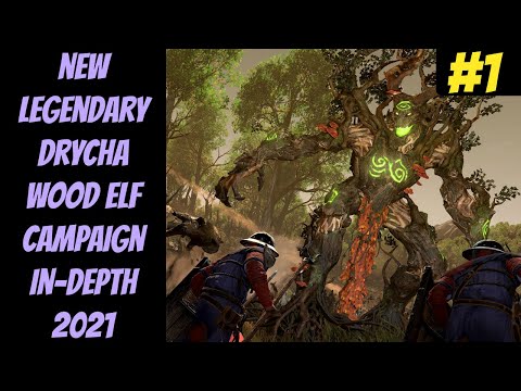 NEW Legendary Drycha Wood Elves Campaign #1 (2021) -- Total War: Warhammer 2