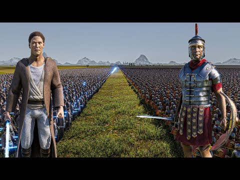 10.000 JEDI vs 1 MILLION ROMAN SOLDIERS - Ultimate Epic Battle Simulator 2 UEBS 2