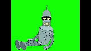 Bender "yeah, would you kindly shut your noise hole?" Futurama green screen