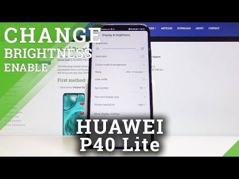 How to Enable Automatic Brightness in Huawei P40 Lite – Adaptive Brightness Feature