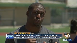 NFL star Reggie Bush to Helix High School students: Map out a plan, set a goal for yourself