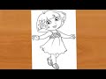 How To Draw Dora The Explorer Cartoon Drawing Kids Drawing Book Dora Buji Drawing Dora Drawing