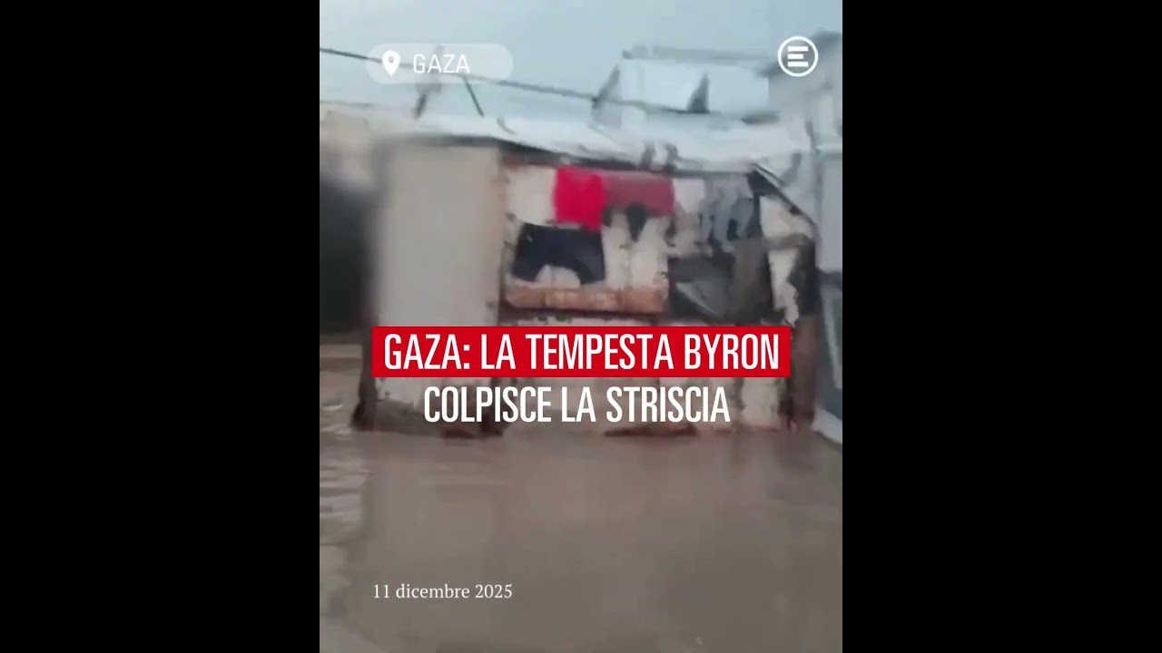 La tempesta Byron colpisce la Striscia di Gaza | I video di EMERGENCY