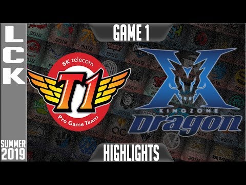 SKT vs KZ Highlights Game 1 | LCK Summer 2019 Week 8 Day 1 | SK Telecom T1 vs King-Zone DragonX