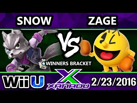 S@X 138 - INc | Snow (Fox) Vs. Zage (Pacman) SSB4 Tournament - Smash Wii U - Smash 4