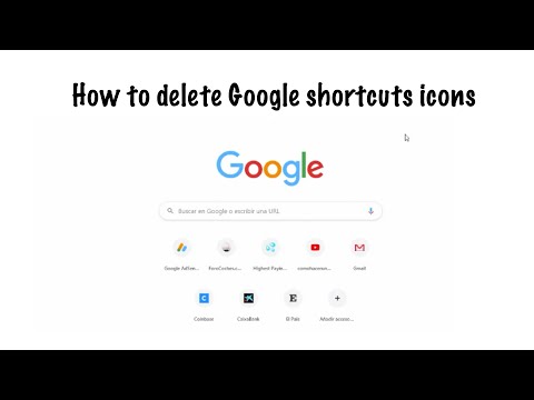How to delete Google shortcuts icons