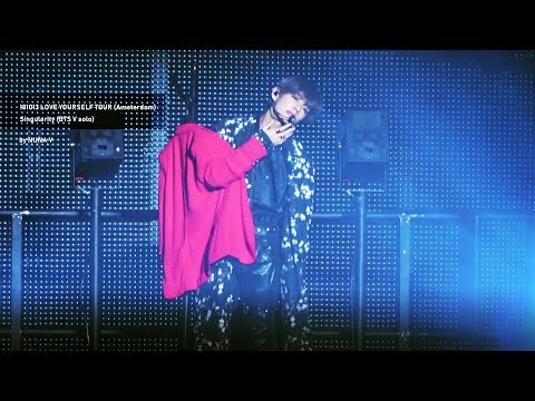 181013 Love yourself tour in Amsterdam - Singularity / BTS V focus 4K fancam / 방탄소년단 뷔 직캠