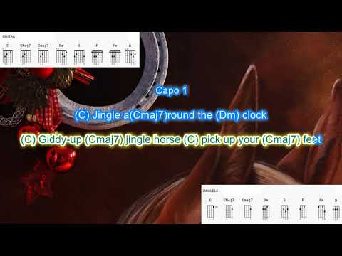 Jingle Bell Rock by Stanley Sibanda play along with scrolling guitar chords and lyrics