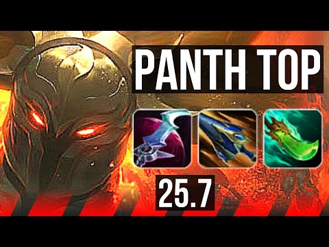 PANTHEON vs URGOT (TOP) | 18/1/7, 8 solo kills, Legendary | EUNE Master | 25.7