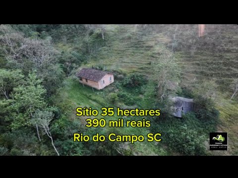 35 hectares, Rio do Campo SC, 200 mil + parcelas, valor total 390.000,00