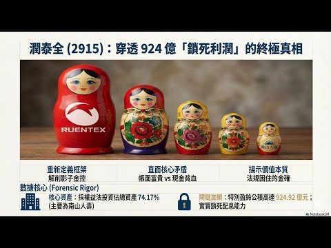 [2915 Ruentex] [Seeing it but not being able to eat it] 96% of profits come from outside the indu...