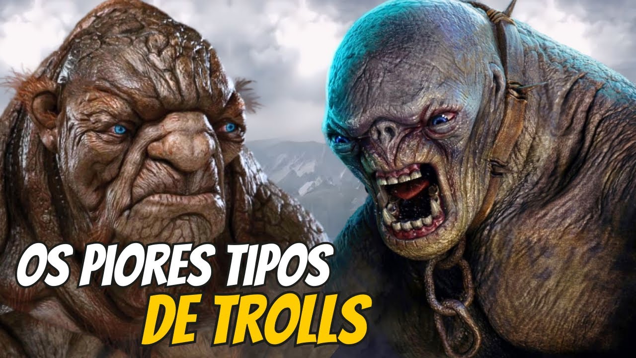 Os diferentes TIPOS de TROLLS da terra média - O Senhor dos Anéis #lotr