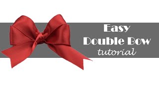 Double Bow Tutorial Using Your Fingers Easy Step-by-Step