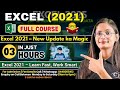 MS Excel 2021 Full Course In Just 3 Hours MS Excel Tutorial For Beginners Computer Tech Academy