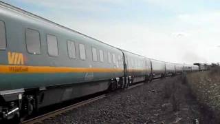 preview picture of video 'Via Rail Train 15, Moncton NB'