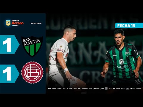 SAN MARTÍN (SJ) 1 - 1 LANÚS | Resumen del partido | #TorneoBetano Clausura 2025