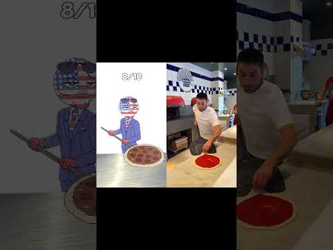 WHO HAS THE BEST PIZZA? 🍕 #countryhumans