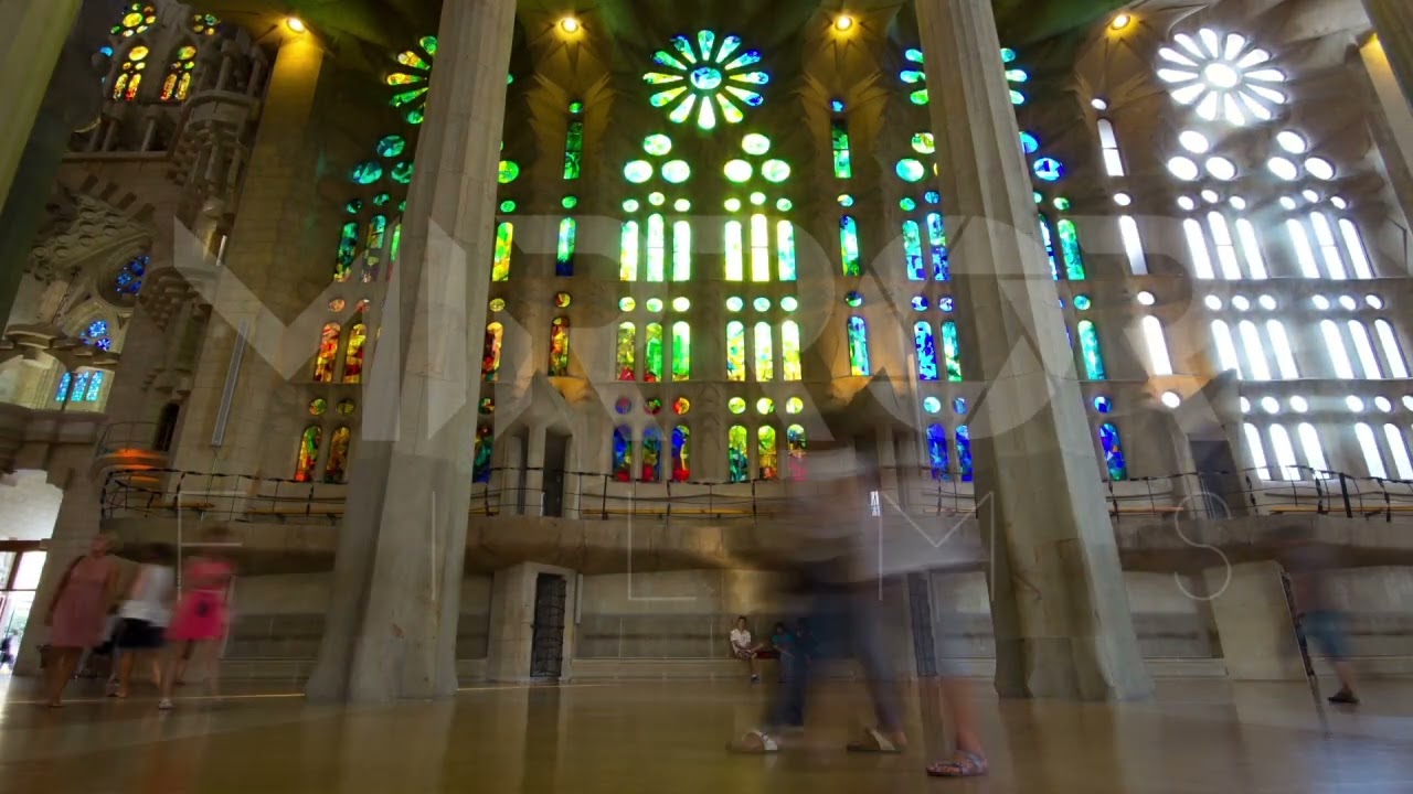 Timelapse en La Sagrada Familia Barcelona España