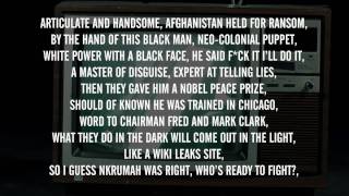 Lowkey - Obama Nation Part 2 ft. M1 (Dead Prez) &amp; Black the Ripper (With Lyrics on Screen) ᴴᴰ